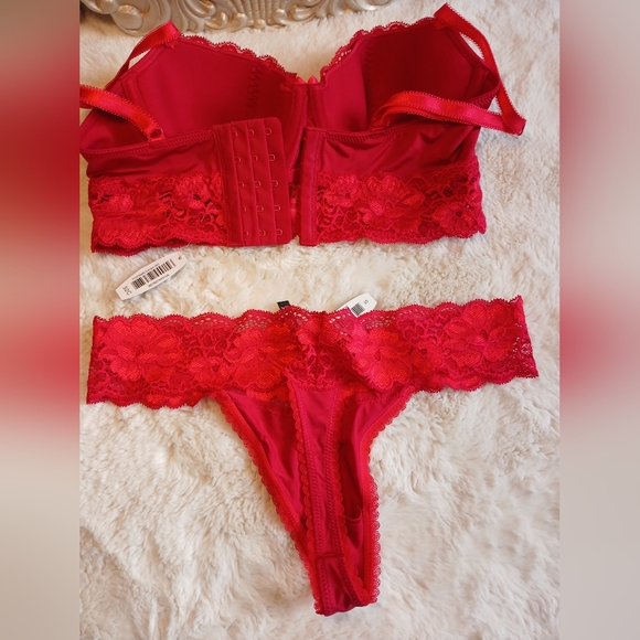 Adore Me Vibrant Pink Lace Bra Set (NWT) - Picture 3 of 13